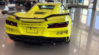 2023 Accelerate Yellow Corvette C8 Z06 walkaround [upl. by Isayg]