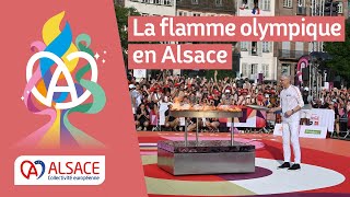 La flamme olympique en Alsace les meilleurs moments [upl. by Arramat]