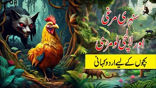 The golden Hen and Greedy Fox  Animated Movie  Moral Story [upl. by Norrek]