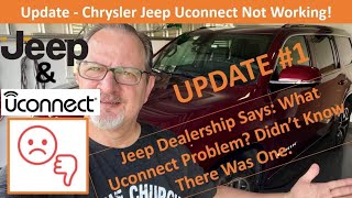 Update 1  Jeep Wagoneer Uconnect ProblemGlitch  No Navigation or GPS chrysler jeep uconnect [upl. by Kalvin]