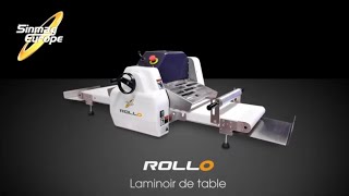 Laminoir Compact de Table  ROLLO  Sinmag Europe machines de boulangerie [upl. by Ynffit371]