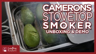 Camerons Stovetop Smoker Unboxing amp Test [upl. by Ycul]