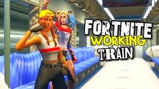 Fortnite  New Moving Metro Train In Fortnite Creative Season 3 [upl. by Feliks]