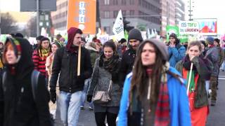 50000 protestieren gegen TTIP Gentechnik und Tierfabriken [upl. by Akemit]