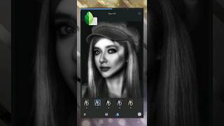 Dramatic Black amp White Portrait  Snapseed Short Tutorial [upl. by Yetnruoc]