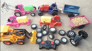 Remote Control Mini Tractor making  Homemade Mini tractor trolley [upl. by Nicodemus]