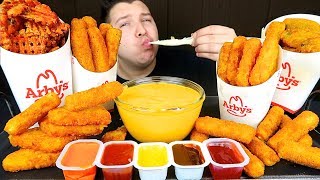 Arbys With Cheese Sauce • MUKBANG [upl. by Muire861]