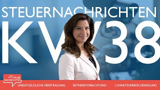 Steuernachrichten  Update 382021  Kostenlos amp schnell informiert [upl. by Vachill]