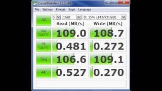 ADATA HD710M 25quot 1TB External HDD  CrystaldiskMark  ITFroccshu [upl. by Atyekram]