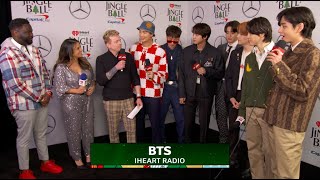 BTS Hints That Theyre Working On A New Album at Jingle Ball [upl. by Chrotoem898]