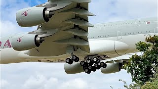 PLANESPOTTING FROM LONDON HEATHROW AIRPORT  RW27L Landings  Myrtle Avenue  1st July 2023  4K [upl. by Yhpos601]