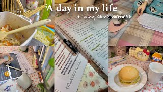 Living alone diaries  study vlog📚apparently afrin [upl. by Asihtal]