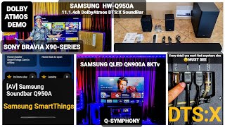 NEW Samsung HWQ950 1114ch Soundbar Review DTSX QLED QSymphony Demo Features Specs Pro Setup [upl. by Fanni]