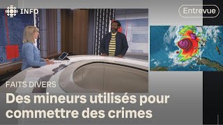 Virage vers les jeunes dans le crime organisé  Isabelle Richer [upl. by Mountfort]