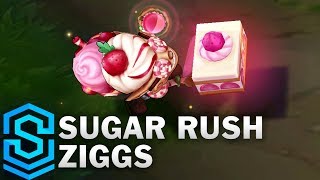 Sugar Rush Ziggs Skin Spotlight  PreRelease  League of Legends [upl. by Foster]