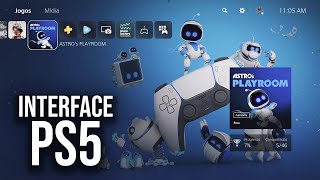 INTERFACE PS5  Tour pela Dashboard do PlayStation 5 [upl. by Maridel]