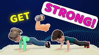 GET STRONG ARMS  LEGS  SHOULDER KIDS EXERCISE [upl. by Eevets]