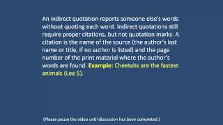 Indirect Quotations Mechanics Lesson 34 [upl. by Enileqcaj]