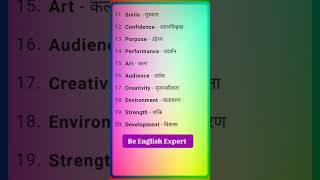 daily use english words with hindi meaningenglish speaking practiceenglishwordsviralshorts [upl. by Jo-Anne]