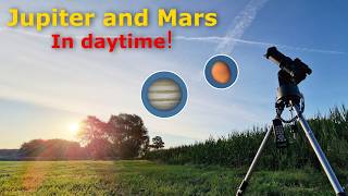 Zooming in on JUPITER and MARS in daylight Nikon P1000 Planets visible during the day [upl. by Phelan]