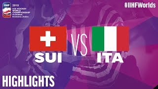 Switzerland vs Italy  Highlights  2019 IIHF Ice Hockey World Championship [upl. by Woodhead]