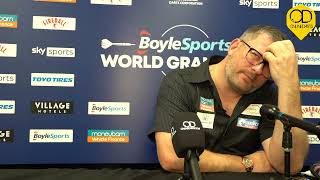 quotI THINK THERES A LOT OF SMOKE BLOWN UP A LOT OF OTHER DART PLAYERS BACKSIDESquot JAMES WADE RAW [upl. by Eisiam]