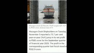 Mazagon dock share results [upl. by Farmelo]