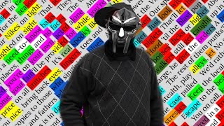 MF DOOM Absolutely  Rhyme Scheme Highlighted [upl. by Atteoj463]