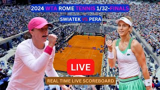 Iga Swiatek Vs Bernarda Pera LIVE Score UPDATE Today Womens Tennis Match 2024 WTA Rome 132Finals [upl. by Ayt]