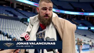 Jonas Valanciunas  PelicansThunder Game 2 Shootaround  2024 NBA Playoffs [upl. by Ahsemaj]