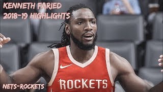 Kenneth Faried 201819 Season Highlights HD [upl. by Hamo679]