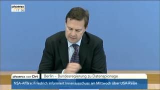 Regierungssprecher Steffen Seibert zu Merkels Sommerinterview am 15072013 [upl. by Hortensa]