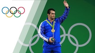 Moradi wins gold in Mens Weightlifting 94kg [upl. by Azarria730]