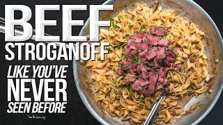 The Best Beef Stroganoff  SAM THE COOKING GUY 4K [upl. by Yelik18]