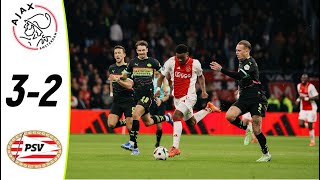 Ajax vs PSV 32 Samenvatting Eredivisie 20242025 ajax psv [upl. by Zetnas]