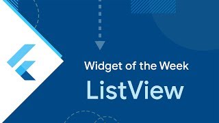 ListView Flutter Widget of the Week [upl. by Seyah]