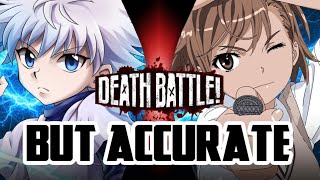 How Killua VS Misaka DEATH BATTLE Shouldve Been [upl. by Ahael466]