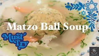 Delicious Homemade Matzo Ball Soup Recipe [upl. by Aiel]