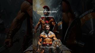 King Leonidas I most powerful speech⚔️ spartan warrior kingleonidas hero [upl. by Arondell33]