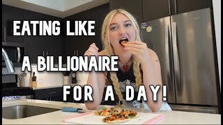 EATING LIKE A BILLIONAIRE FOR A DAY [upl. by Ellehcirt]