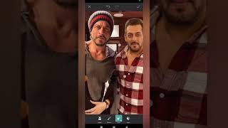 Salman Khan And Shahrukh Khan PiacArt Photo editing [upl. by Palm]