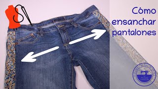 Cómo ensanchar pantalones jeans o mezclilla [upl. by Schrader]