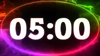 5 min COUNTDOWN TIMER  v 712  with sound 4K [upl. by Deehahs121]