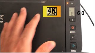 how to fix canon pixma error Canon PIXMA E60 error 4K [upl. by Rellia]