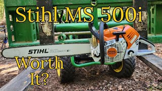 Stihl MS 500i Review [upl. by Rap443]