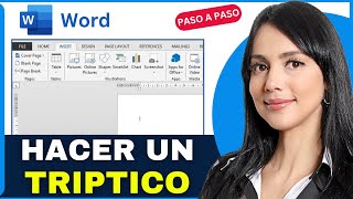 Como Hacer Un Triptico En Word 2024 [upl. by Orlando]