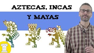 Aztecas Incas y Mayas 🌎 Resumen [upl. by Anselmi]