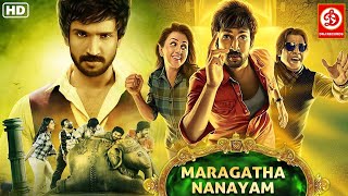 Maragatha Naanayam Hindi Dubbed Movie Full Love Story Aadhi Pinisetty Nikki Galrani Brahmanandam [upl. by Nala]