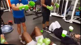 Boxing Workout Ideas  group session at easygym Boxfit AboveBoxing [upl. by Tayyebeb]