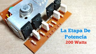 Etapa De Salida De Un Amplificador De 200W [upl. by Julee804]